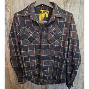 Dixxon Flannel Co. "The Drifter 10 Year" Size Small Brown Plaid L/S Button Shirt